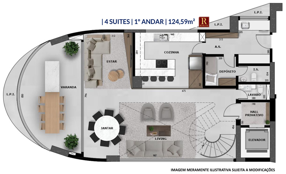 Apartamento 4 suites duplex miró