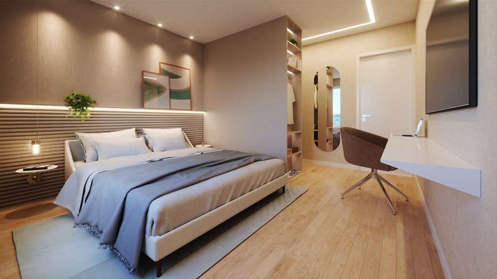 apartamento 3 quartos na planta
