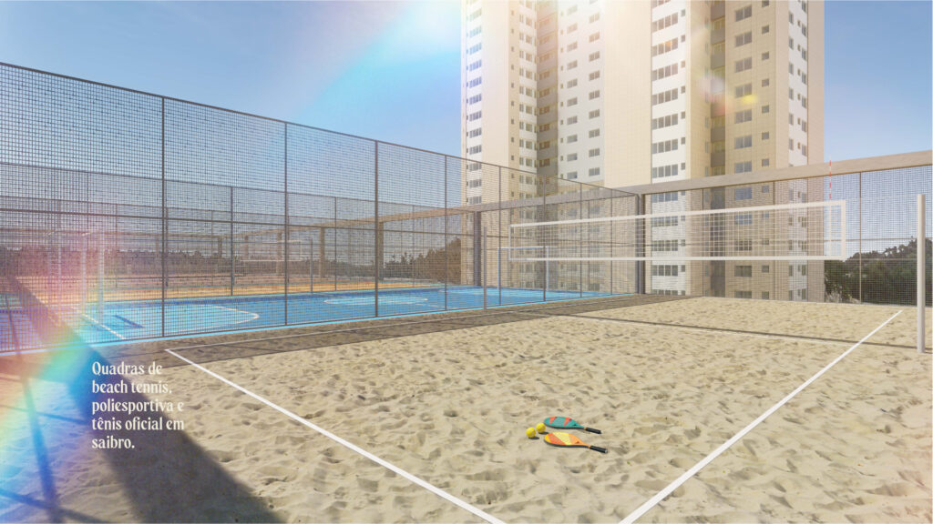 quadra de beach tenis vila da serra