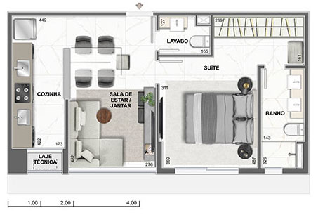 planta high line 1 quarto
