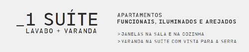 apartamentos de 1 quarto na planta