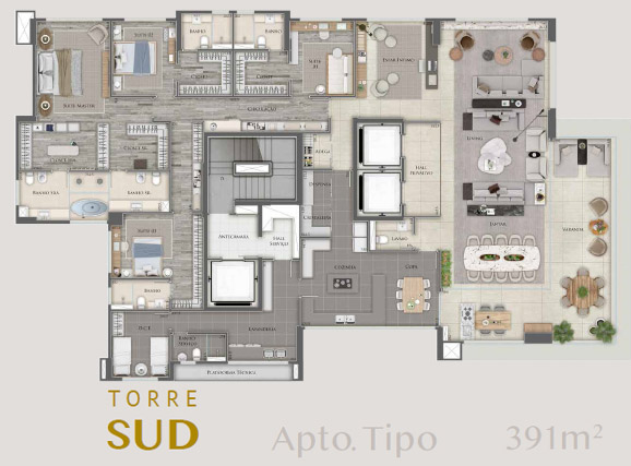 apartamento a venda no unique vila da serra
