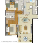 apartamento com 2 quartos no vila da serra mobiliado