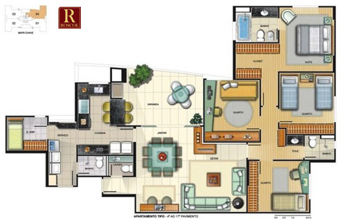 Apartamento 3 quartos à venda no Vila da Serra