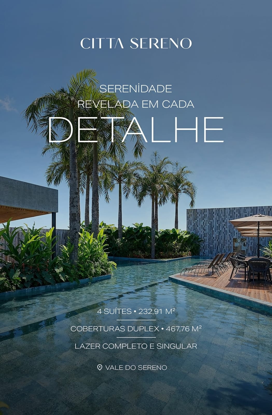 Lançamento de alto padrão com 4 suítes no Vale do Sereno