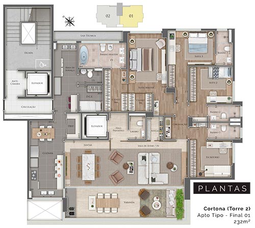 roscoe imoveis duo planta cortona