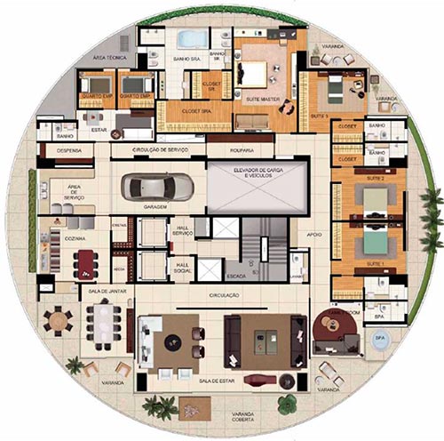 planta do apartamento ed sol