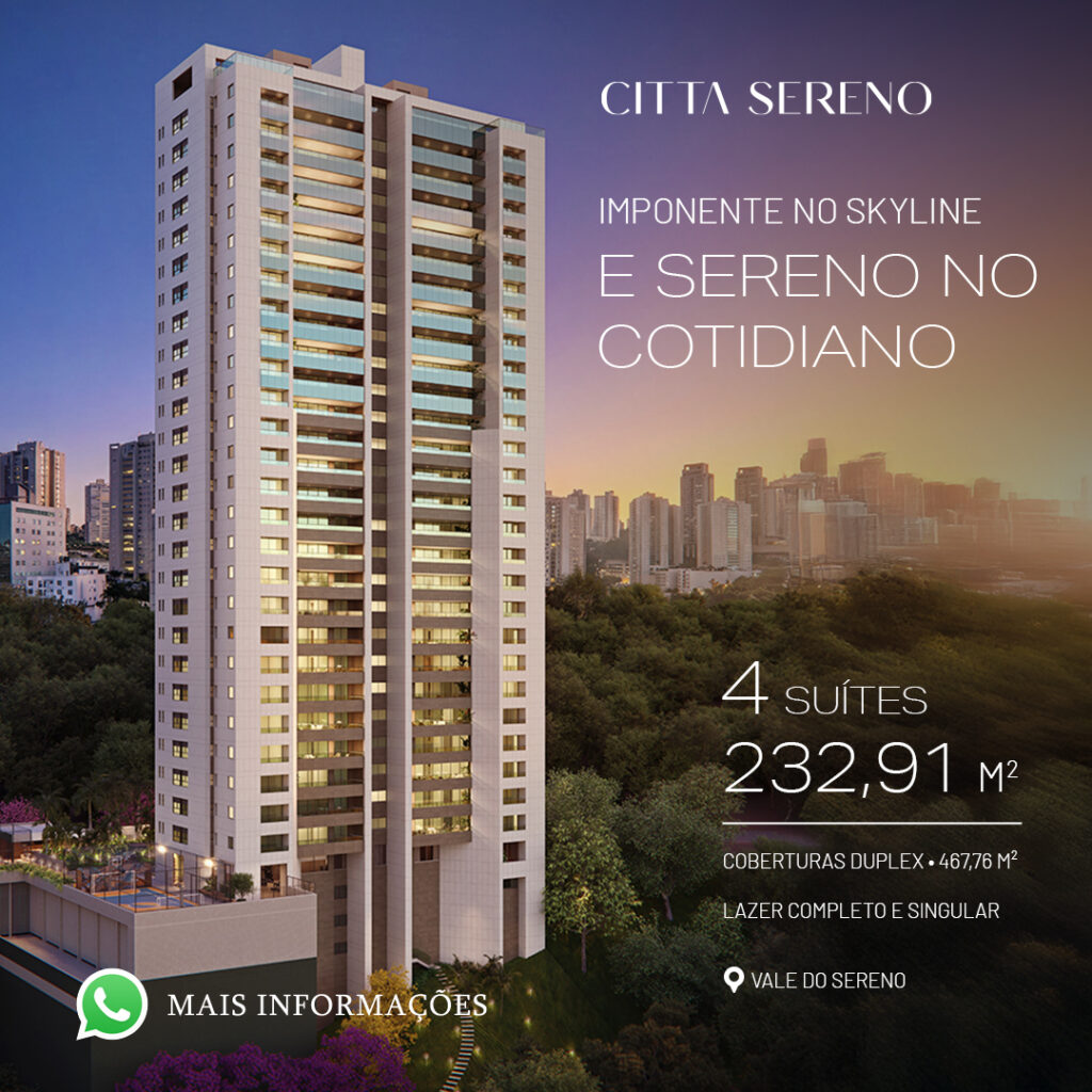 cobertura a venda no vale do sereno com 4 suites