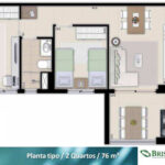 roscoe imoveis planta de 2 quartos