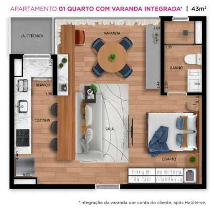apartamento de 1 quarto no vale do sereno a venda