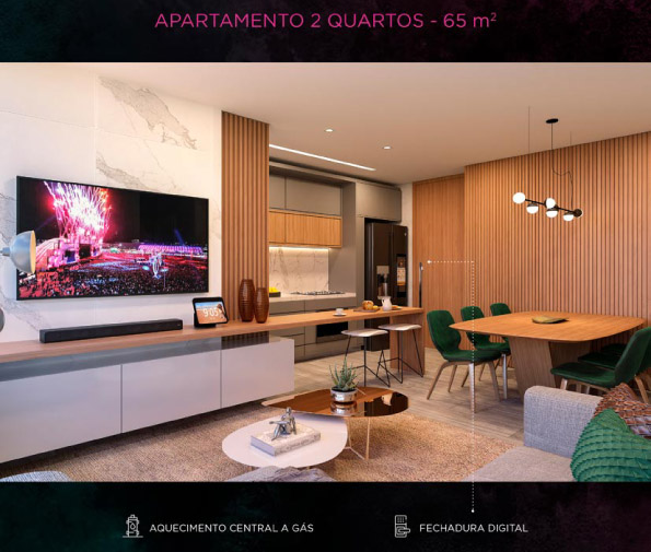 apartamento 2 quartos novo