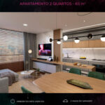 apartamento novo de 2 quartos no vale do sereno