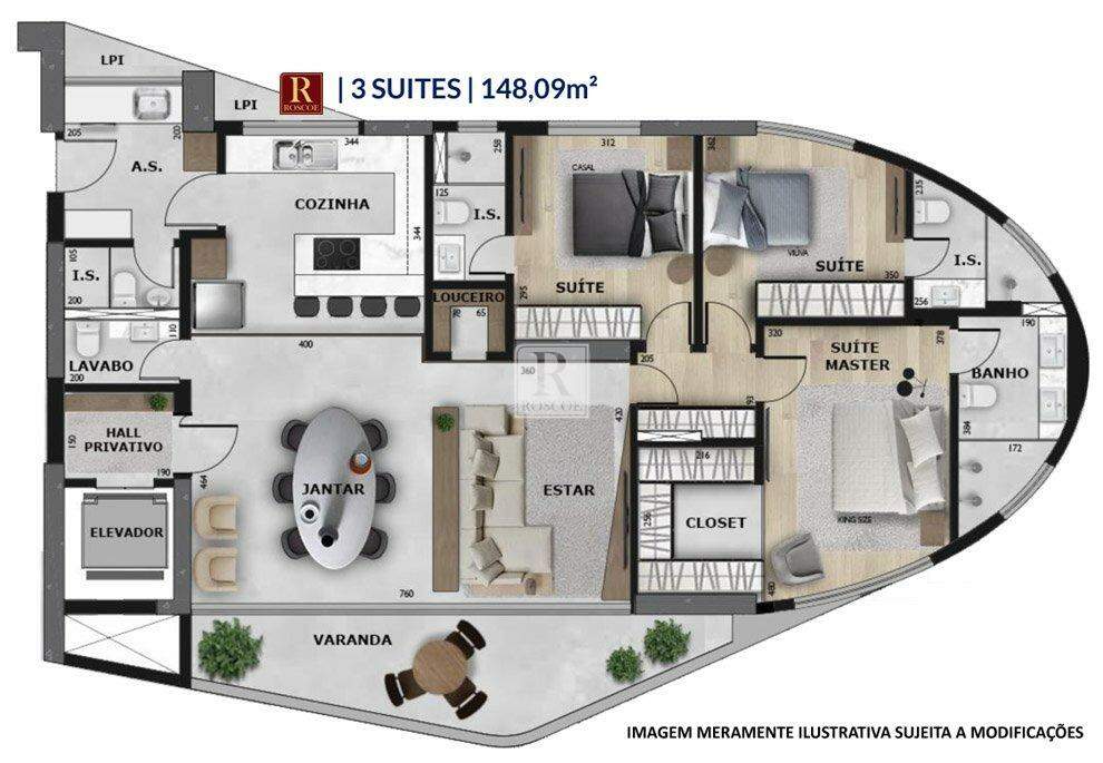 Apartamento de alto padrão com 3 suítes no Vale do Sereno