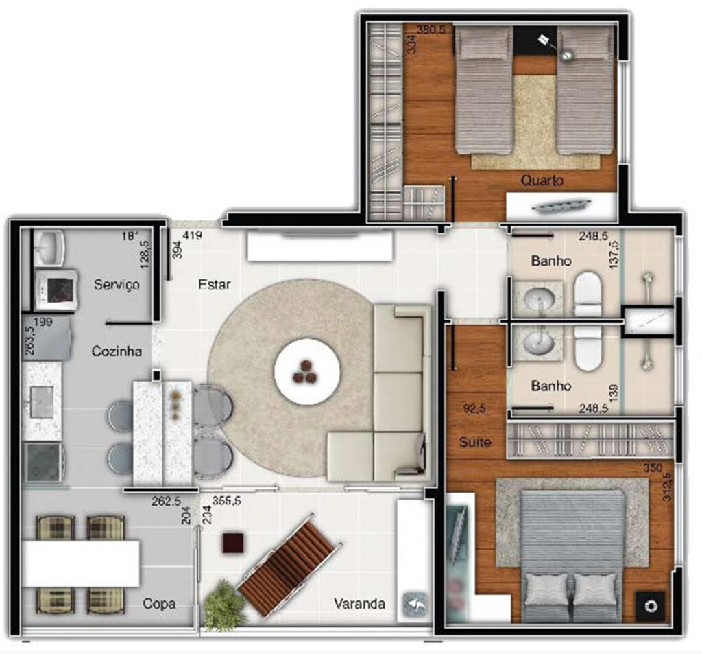 Apartamento 2 quartos no Cennario Vila da Serra