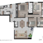 apartamento com 4 quartos e 3 vagas no vale do sereno