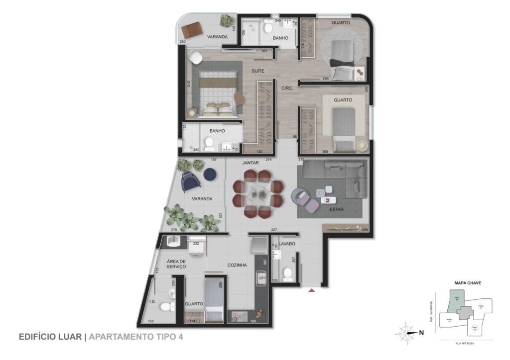 Apartamento de 3 qquartos com 2 vagas no Vale do Sereno