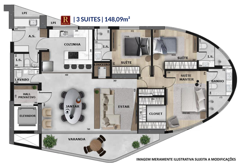 Apartamento de alto padrão com 3 suítes no Vale do Sereno